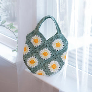 Boho Floral Crochet Handmade Bag