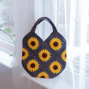 Boho Floral Crochet Handmade Bag