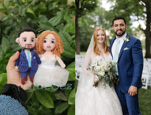 Crafty Lab - Anniversary Personalized Crochet Couple Doll