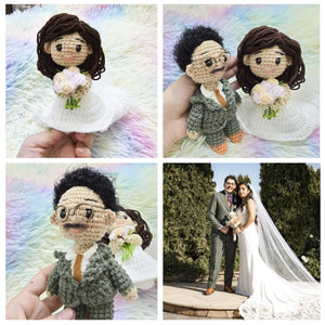 Crafty Lab - Anniversary Personalized Crochet Couple Doll